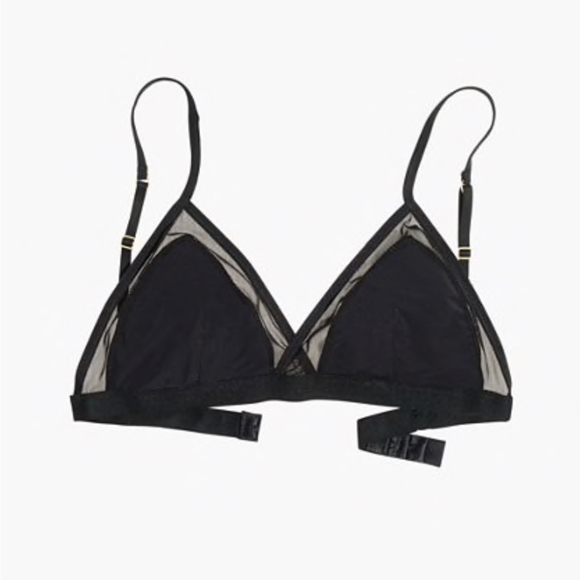 Madewell Other - Madewell Mesh-Trimmed Michele Bralette Black